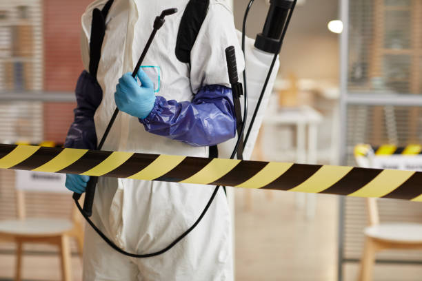 Professional Biohazard Cleanup technician working in Bitely, MI